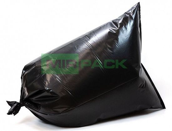 Мешки для мусора ПВД 220л 80 мкм 10 шт черные обезличенные - Вид 2