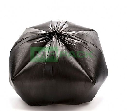 Мешки для мусора 60 литров, 7 мкм, 30 шт, ПНД, 60х70 см, черные, GreenClean - Вид 3