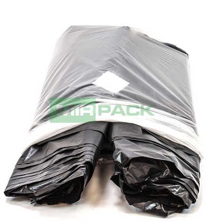 Мешки для мусора 240 литров, 60 мкм, ПВД , 93х125 в пачках, черные - Вид 6