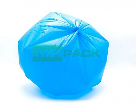 Мешки для мусора 35 литров, 12 мкм, ПНД, в рулоне 30 штук, синие, 50х64 см, EXTRA - Вид 3