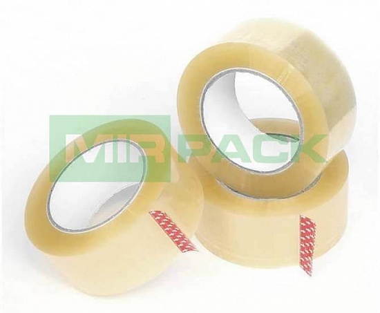 Скотч упаковочный прозрачный 75 мм 60 м 45 мкм - Вид 1