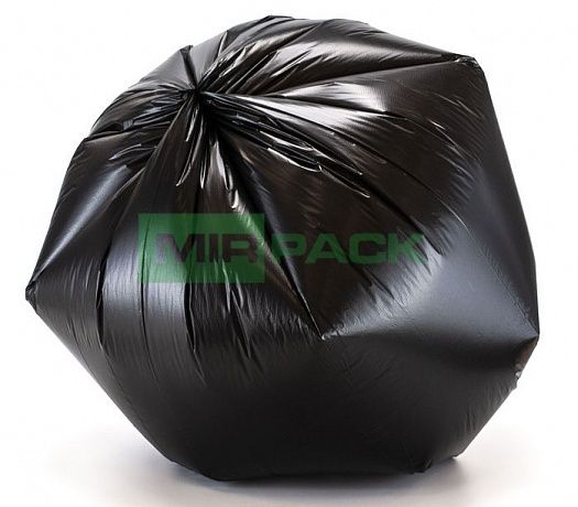 Мешки для мусора 60 литров, 20 мкм, ПСД, в рулоне 20 штук, 60х70 см, черные, с ароматом свежести, прочные, Мирпак - Вид 3