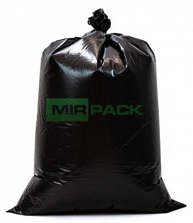 Мешки для мусора 120 литров, 80 мкм, 10 штук, 70*110, дно прямое, обезличенные - Вид 1