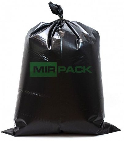 Мешки для мусора ПВД 220л 80 мкм 10 шт черные обезличенные - Вид 3