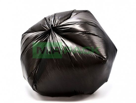 Мешки для мусора 30 л, 7 мкм, в рулоне 50 шт, черные, 50х60 см, GreenClean - Вид 3