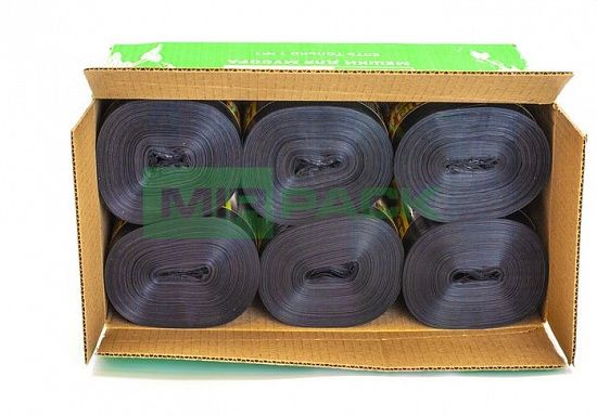 Мешки для мусора 120 л, 20 мкм, рул. 50 шт, ПВД, черные - Вид 2